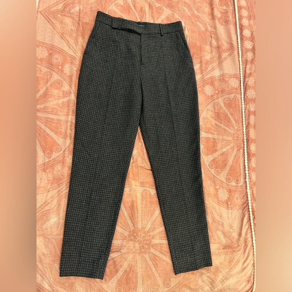 Women's Black Checkered Pants